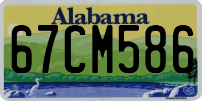 AL license plate 67CM586