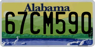 AL license plate 67CM590