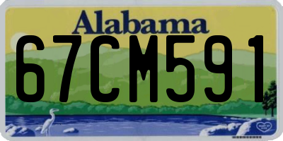 AL license plate 67CM591