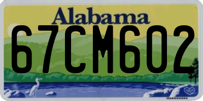 AL license plate 67CM602