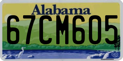 AL license plate 67CM605