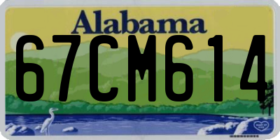 AL license plate 67CM614