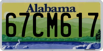 AL license plate 67CM617