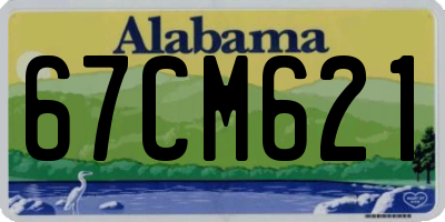 AL license plate 67CM621