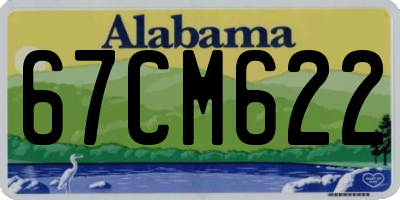 AL license plate 67CM622