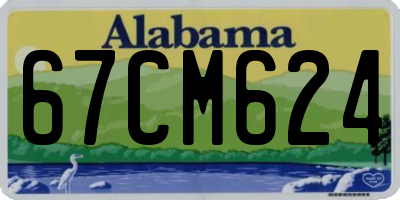 AL license plate 67CM624