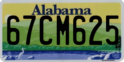 AL license plate 67CM625