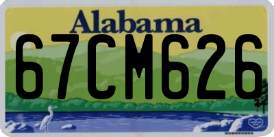 AL license plate 67CM626