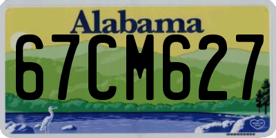 AL license plate 67CM627