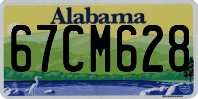 AL license plate 67CM628