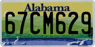 AL license plate 67CM629