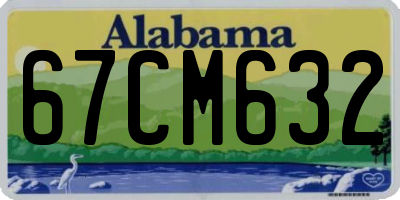 AL license plate 67CM632