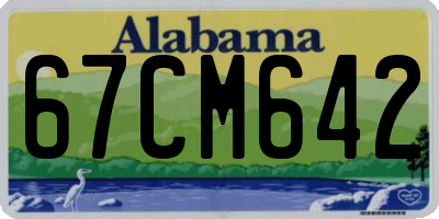 AL license plate 67CM642