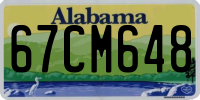 AL license plate 67CM648