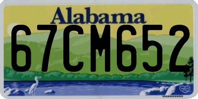 AL license plate 67CM652