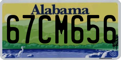 AL license plate 67CM656