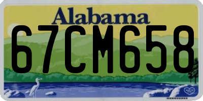 AL license plate 67CM658