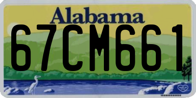 AL license plate 67CM661