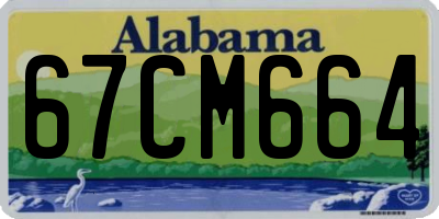AL license plate 67CM664