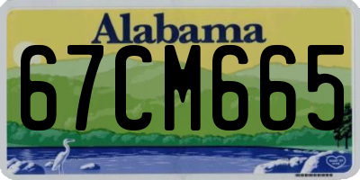 AL license plate 67CM665
