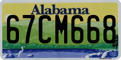 AL license plate 67CM668
