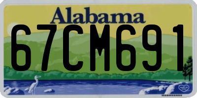 AL license plate 67CM691