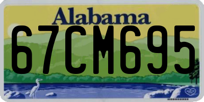 AL license plate 67CM695