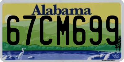 AL license plate 67CM699