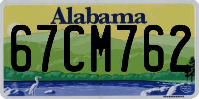 AL license plate 67CM762