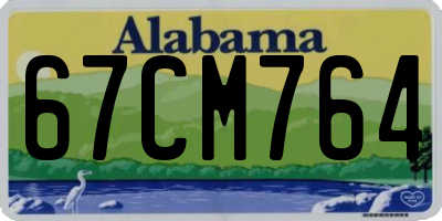 AL license plate 67CM764
