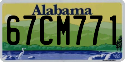 AL license plate 67CM771