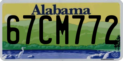 AL license plate 67CM772