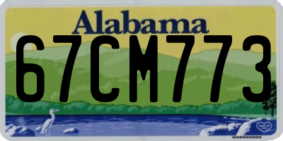 AL license plate 67CM773