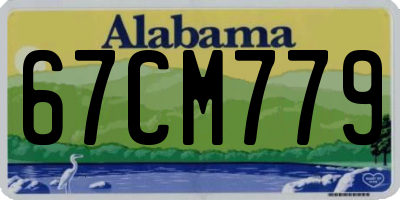 AL license plate 67CM779