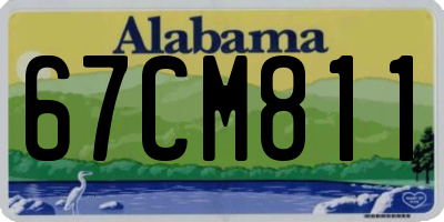 AL license plate 67CM811