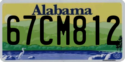 AL license plate 67CM812