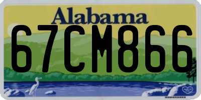 AL license plate 67CM866