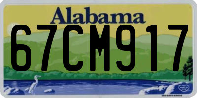 AL license plate 67CM917