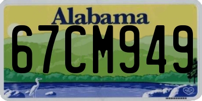 AL license plate 67CM949