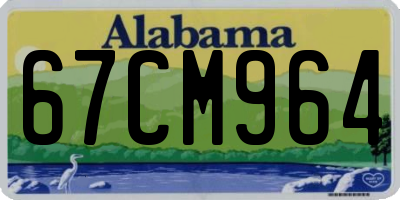 AL license plate 67CM964