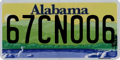 AL license plate 67CN006