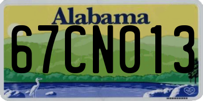 AL license plate 67CN013