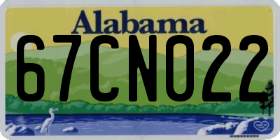 AL license plate 67CN022
