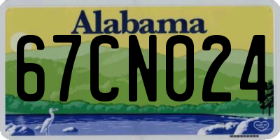 AL license plate 67CN024