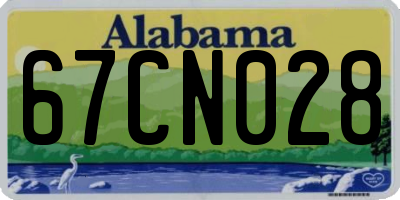 AL license plate 67CN028