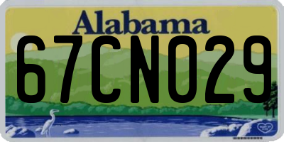 AL license plate 67CN029