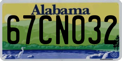 AL license plate 67CN032