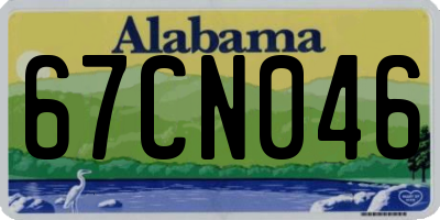 AL license plate 67CN046