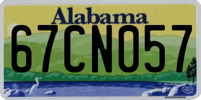 AL license plate 67CN057