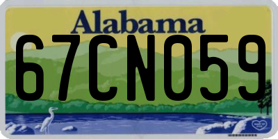 AL license plate 67CN059